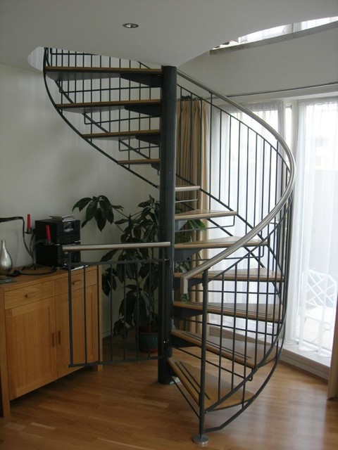 Дизайн винтовой лестницы в современном стиле.
