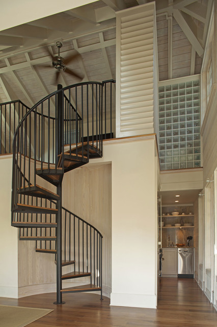 Дизайн винтовой лестницы в современном стиле.